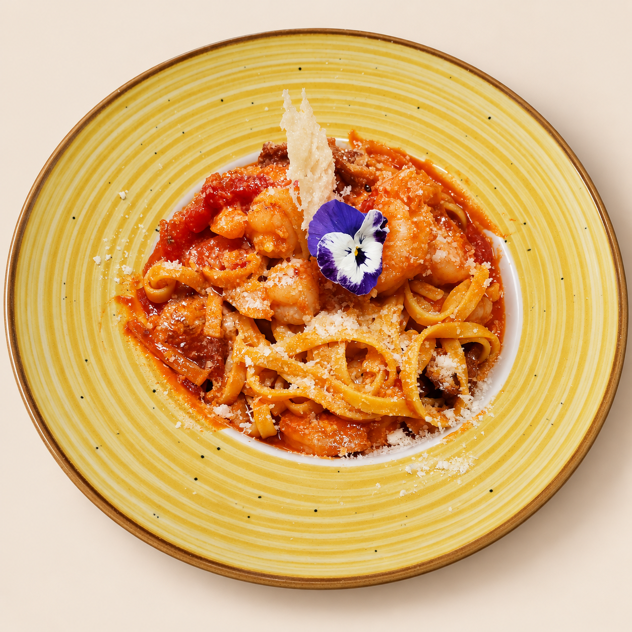 Tagliatelle cu creveți